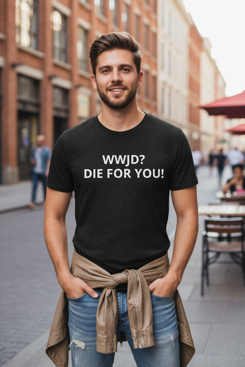WWJD Die For You Faith Tee lifestyle photo